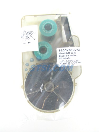 Panduit P1 Label Cassette 1" x 6.5" White, S100X650VAC ~STSI - Picture 2 of 4