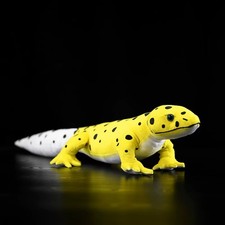 54cm Lifelike Yellow Leopard Gecko Plush Toy Stuffed Animal Banded Gecko Doll