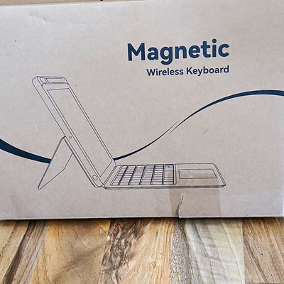 Magnetic Wireless Keyboard Bluetooth Tablet-Tastatur mit Touchpad QWERTZ grau