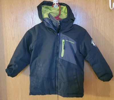 Weatherproof Expedition Boy's Size 5-6 Black Hooded Thick Winter Jacket