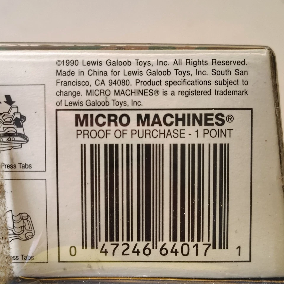 1990 Micro Machines MILTIARY Ambush Squad Set Bonus "DOVER" License Plate - Image 4 of 4