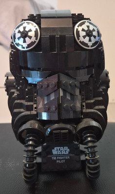 Tie Fighter Pilot Helm  Star Wars Klemmbausteine Mould King