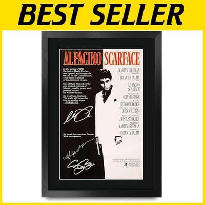 Scarface Movie Poster Al Pacino Signed Framed Print*
