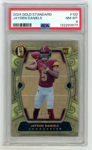 2024 Gold Standard #102 Jayden Daniels RC Rookie /99 PSA 8 NM-MT (EN)