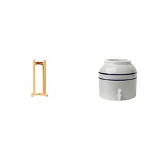 Dispensador de agua de madera natural New Wave Enviro soporte de piso + di...