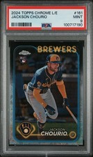 2024 TOPPS CHROME LOGOFRACTOR ED #161 JACKSON CHOURIO PSA 9