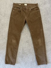 J Crew Slim Fit 484 Corduroy Pants, 30x30, Brown, Mens