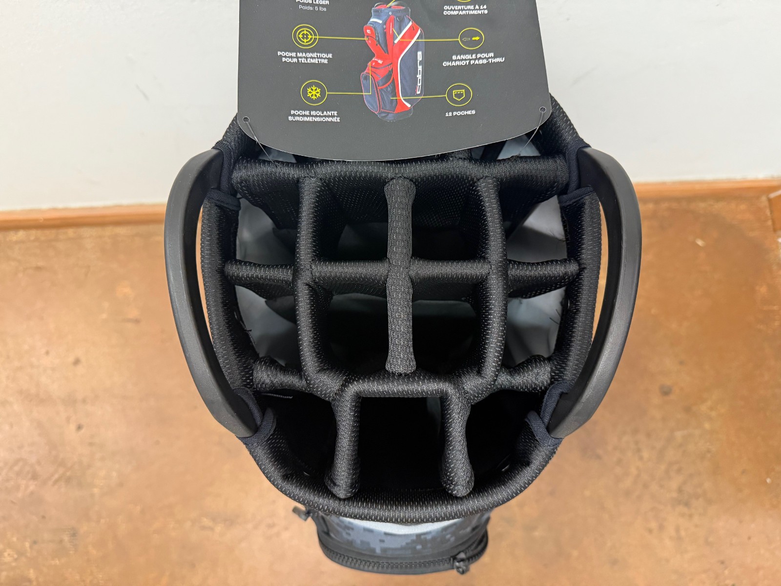 2022 Cobra Ultralight Pro 14-Way Cart Bag - Black Camo **MINT**