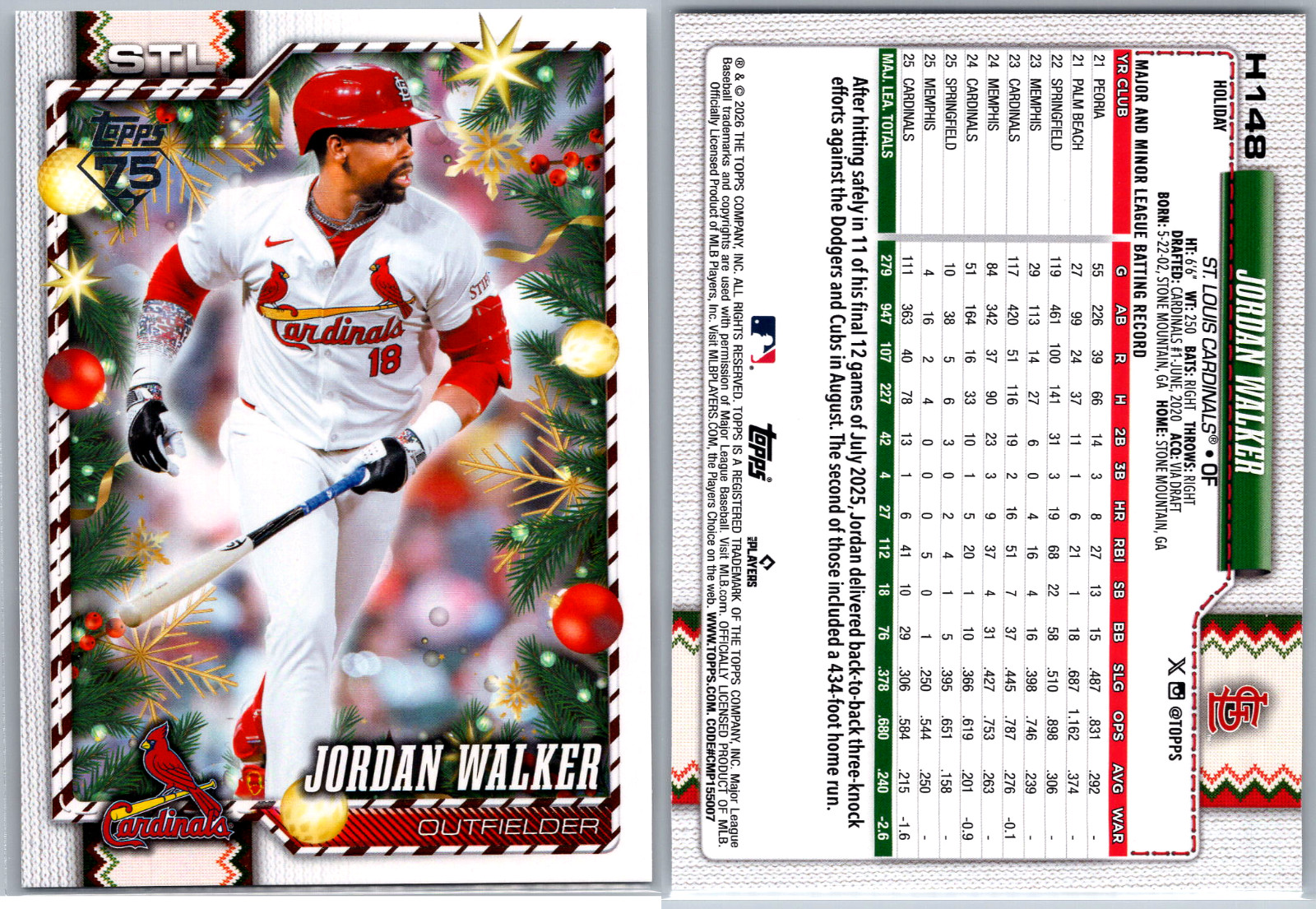 2026 Topps Holiday Baseball SP IMAGE VARIATIONS & HOLIDAY BACKS You Pick!