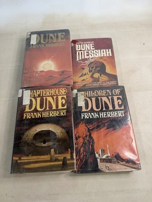 DUNE Series Lot of 4 HC Books w/ Dust Jackets Chapterhouse, Messiah, Children,