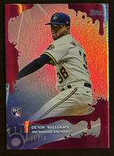 Topps 2020 X Steve Aoki Devin Williams #95 Rookie Wave 4 Serial #08/10 Brewers