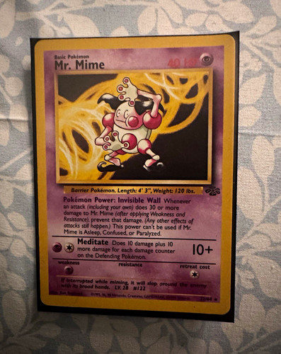 Pokemon TCG Jungle Mr. Mime 22/64 Rare Unlimited Regular English 1999