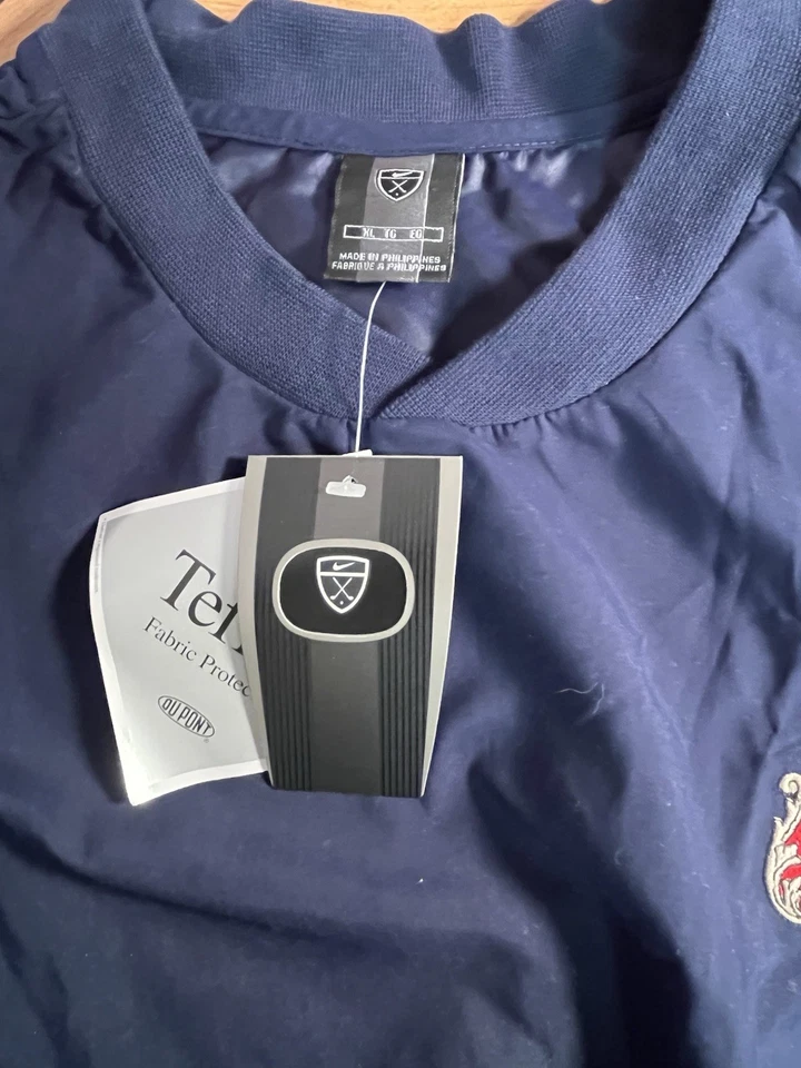 Nike Golf Navy Blue Pullover Windbreaker Jacket SIZE XL Stella Artois - Image 2 of 4