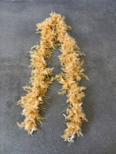 beige Feather Boa one size