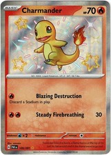Charmander 109/091 Shiny Rare Paldean Fates Pokemon Holo NM on eBay