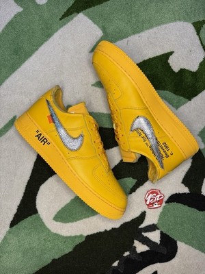 Size 11 - Nike Air Force 1 Low OFF-WHITE University Gold Metallic Silver