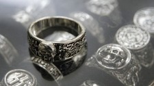 GERMAN WWI WWII Wermacht Skull HONOR RING  Size 10