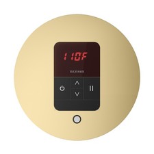 Mr Steam ITRD Itempo Round Steam Shower Control and Steamhead - Brass