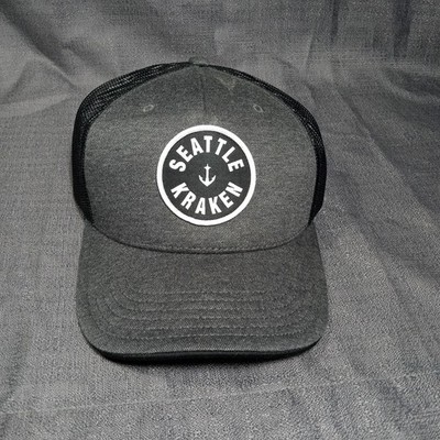Seattle Kraken Soccer Baseball Cap Hat Adjustable Embroidered Logo Ice32 Grey 