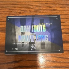 Panini Silhouette Dan Fouts vs Howie Long Booklet Auto 51/99 Chargers Raiders V…