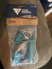 Scuba Diving Lanyard, Heavy Duty Stainless Steel Spring Coiled Lanyard with Quic