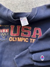 Vintage 1996 Champion USA Olympic Team Reverse Weave Size Large