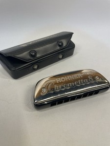 Hohner Harmonica, Key of C Major, Model 250C, Silver.