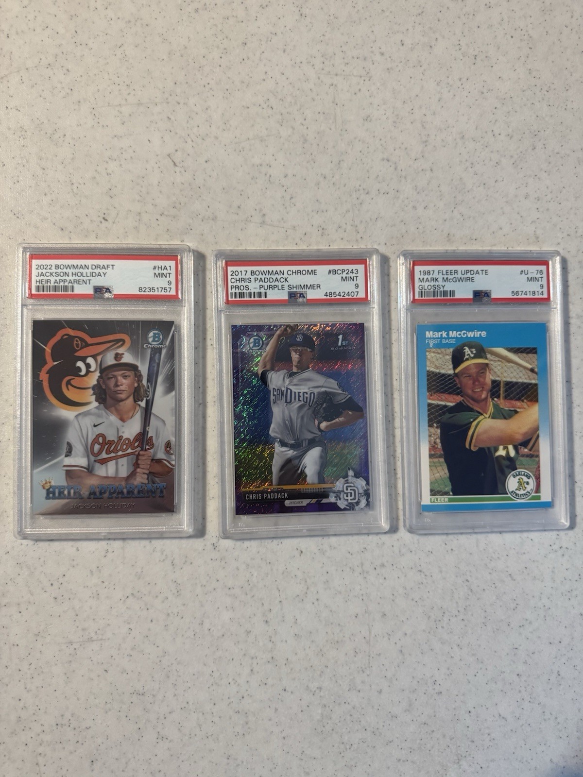 PSA Baseball Graded Card Lot