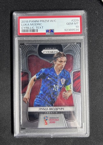 Luka Modric [Cyrillic Text] #229 2018 Panini Prizm World Cup card