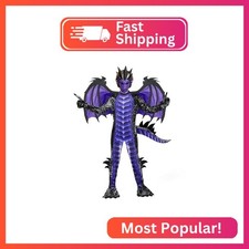Spooktacular Creations Halloween Kids Purple Dragon Costume, Boys Dragon Wings,