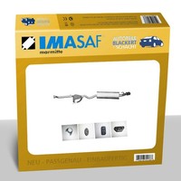Imasaf ESD Auspuff Endtopf + Anbauteile für Alfa 155 2.0 T.S. 16V 1995-1996