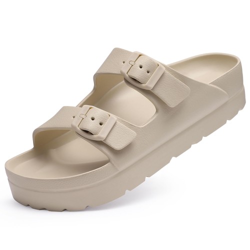 Women's Platform Sandals with Arch Support, Chunky Lightweight Foam Slip on Slid - Picture 1 of 7