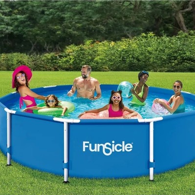 Funsicle 12' x 30'' Outdoor Activity Round Frame Above Ground Swimming Pool Set
