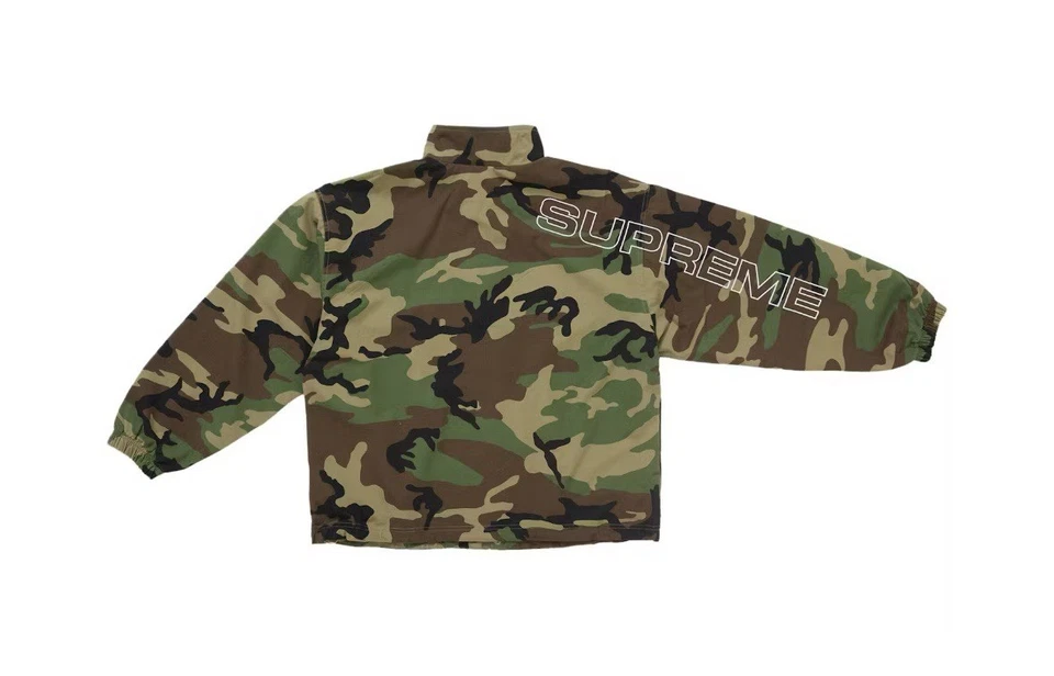Chaqueta deportiva Supreme Spellout bordada Ripstop camuflaje bosque Foto 4 de 4