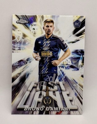 Bruno Damiani 2025 Topps Chrome MLS Fast Lane RC Philadelphia Union