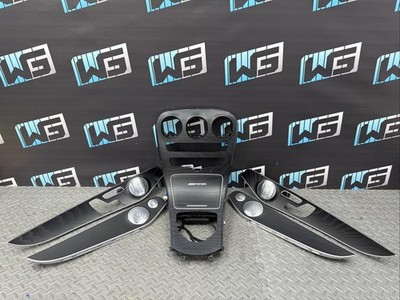   2015-2018 MERCEDES W205 C63 Burmester Wood Ash Black Trim Set Doors Console