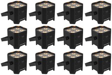 12 Chauvet DJ EZLink Par Q4BT ILS RGBA Rechargeable Par Wash Lights w/Bluetooth