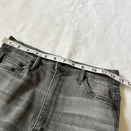 Mother Jeans Swooner Women 26 High Rise Skinny Supermoon Stripe Gray Jeans *READ - Picture 8 of 18