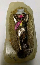 Ron Lee Signed Clown Figurine Lying Down on Onyx Base Creative Concepts CA 1987