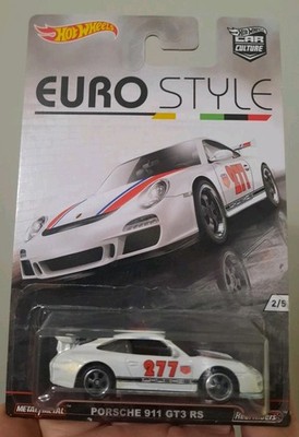 Hot Wheels Car Culture Euro Style Porsche 911 GT3 RS 2/5 White c.2015