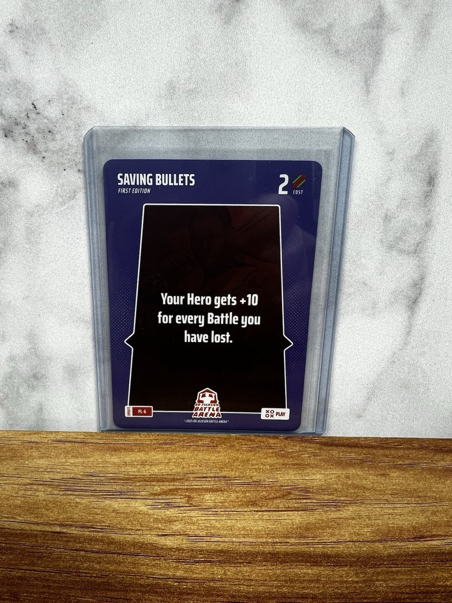 2025 Bo Jackson Battle Arena Alpha Update SSP Play Card #PL-6 Saving Bullets