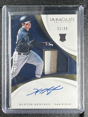 Renfroe, Hunter - 2017 Immaculate - Swatch/Autograph - 52/99