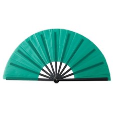 13inch Large Rave Popping Fan for Line Dancing,Boots on The Ground Fan Green 