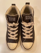 Converse Chuck Taylor All Star High Street Leather Mid Brown Men's Size 9 142079