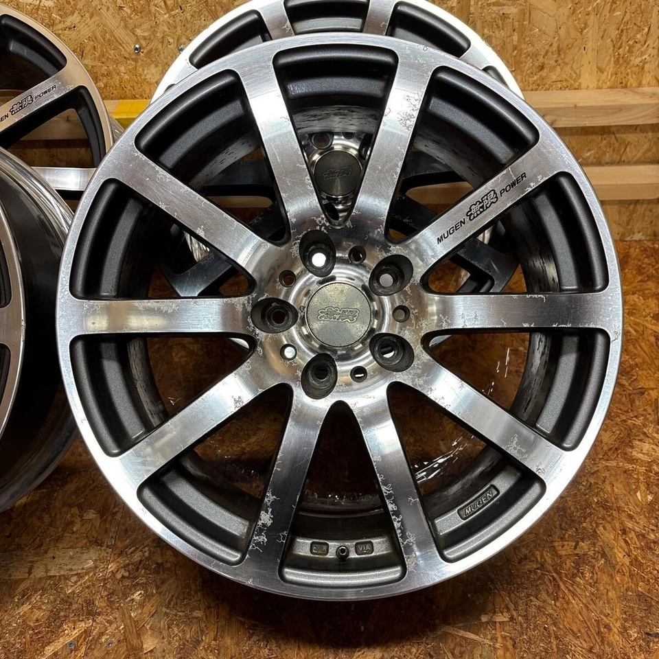 Rare Mugen NR 18" Wheels by RAYS 7.5J +55 5x114.3 Forged Japan JDM - Image 4 of 4