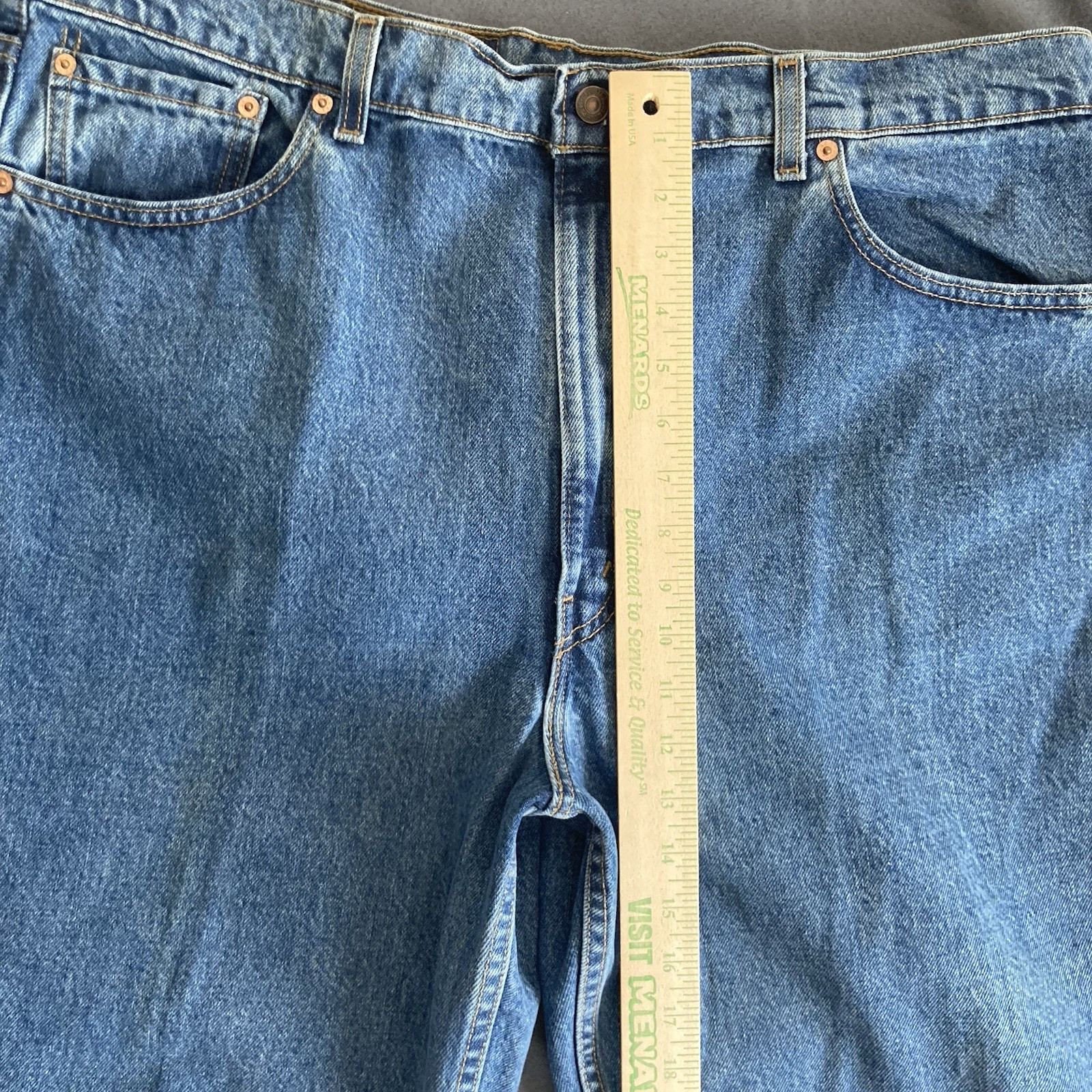 Vintage Levis 550 Relaxed Fit Jeans Mens 42x34 (Fit 40x34) USA Made Cotton 90's thumbnail 6