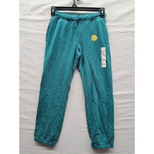 Cat Jack Boys Jogger Pants Green Cotton Blend Athletic Size Large 10/12