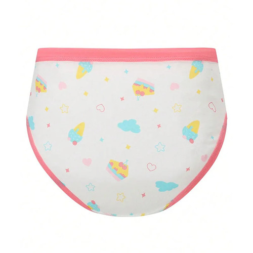 4 Pcs/Lot Cartoon Girls Panties Premium Cotton Comfortable Toddler Briefs - Picture 15 of 23