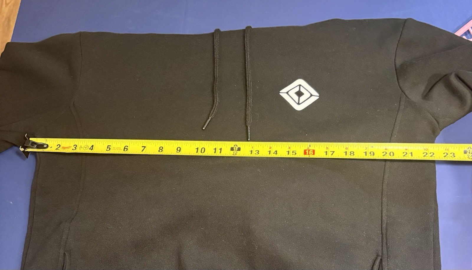 Rivian Graphic With Icon Emblem Unisex Black Hoodie Large Sweatshirt NICE!