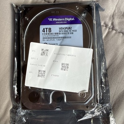 Western Digital WD Purple 4TB 3,5 Zoll SATA 6Gb/s Interne Festplatte (WD43PURZ)